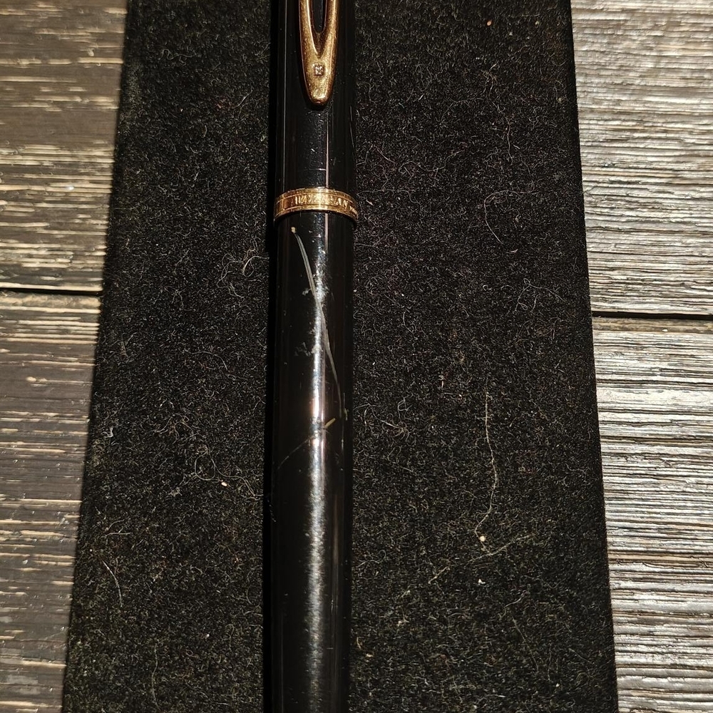 Elegant Black and Gold Pen by W